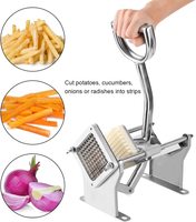 JG-02 Horizontale Handmatige Aardappel Cutter Fruit Groente Snijmachine Commerciële Franse Fry Cutter