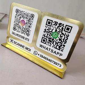 Connectez-vous avec le Code Qr américain sur Instagram et <span class=keywords><strong>Facebook</strong></span> Stand suiveurs affichage de la réception - Product Image 6
