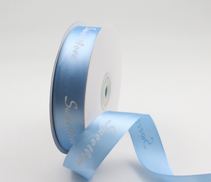 Cinta de satén brillante de poliéster 100% impresa SWEET <span class=keywords><strong>LOVE</strong></span> - Product Image 4