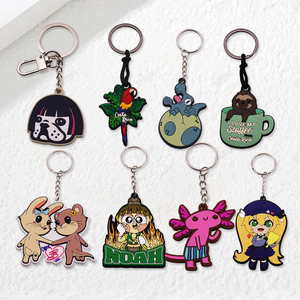 Bangladesh Factory Custom 3D Cartoon Figure Anime Silicone Plastic Rubber Pvc Key Chain Bag Custom Badge Medal Key Holder Gift