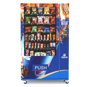 Zhongda vendita calda snack bevande frigorifero distributore automatico per alimenti e bevande