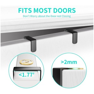 Over Door Hat Rack With 4 Layers And Hooks For Caps And Bags <b>Storage</b> Organizer Black Metal <b>Wall</b> Mounted <b>Bedroom</b> Entryway Use - Product Image 4