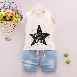 Vêtements pour enfants de marque, vente en gros, ensembles d'été pour garçons, achat direct en Chine - Product Image 1