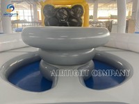 Plateforme de loisirs aquatiques gonflable flottante DFW de bonne qualité, étanche, avec tente