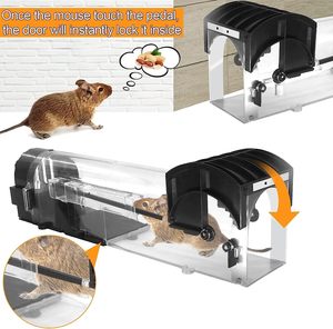 Piège à <span class=keywords><strong>souris</strong></span> et rats réutilisable et sans cruauté, type tunnel, <span class=keywords><strong>pour</strong></span> la capture et la libération, idéal <span class=keywords><strong>pour</strong></span> les solutions de lutte antiparasitaire intérieures et extérieures - Product Image 1