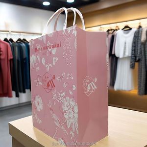 Sacs shopping en papier personnalisés imprimés pour entreprises, mini sacs cadeaux avec logo personnalisé, directement de l'usine - Product Image 4