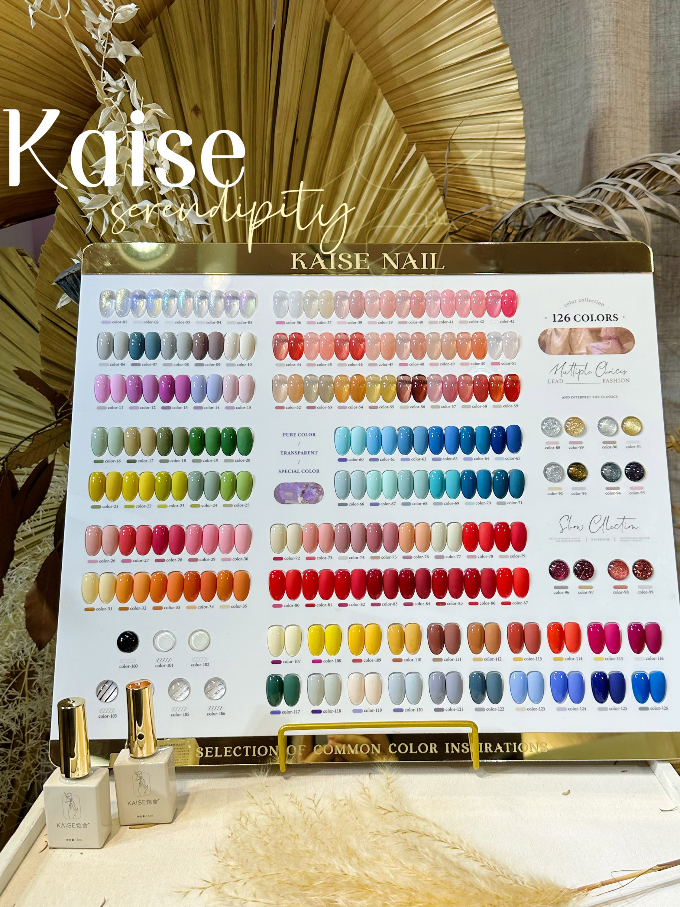 KAISE 2025 Professional Nail Gel Set - 126 Colors Non-Toxic UV Gel