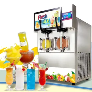 FSM2 Commercial Double Tank Tiefkühl getränk Getränke maschine Gefrorener Cocktail Slushy Maschine Granita Margarita Slush Slushie Maschine