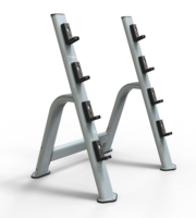 Rack de Almacenamiento de Barras de Pesas Metálico para Gimnasio Comercial o Doméstico, Equipo de Fitness, Banco, Color Personalizable, Planificación de Espacio 3D Gratuita