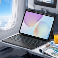 Kompatibel dengan Huawei MatePad 11.5 Model 2026 dengan Touchpad Terintegrasi dan Keyboard RGB Backlit yang Dapat Diputar 360 Derajat