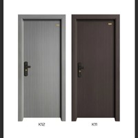 Puerta de Entrada de Madera Sólida Personalizada de Fábrica, Aislada Acústicamente y Resistente a la Humedad para Viviendas, Villas y Apartamentos, con Certificación de Prueba