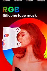 Silikon-LED-Therapie-Schönheitsmaske TLM200-H, RGB-Spektrum mit 7 Farben & 510K-Zulassung, Maske zur Hautpflege, Rotlichttherapie-Maske, Kostenloses Logo - Product Image 2