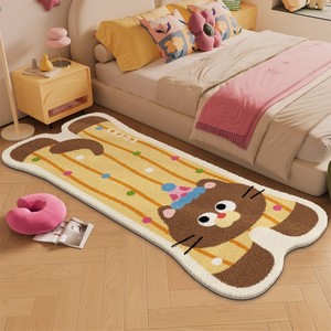 Tappeto Moderno Rotondo Semplice e Astratto, Realizzato a Macchina, Antiscivolo, per Soggiorno, Camera da Letto e Comodino - Product Image 6