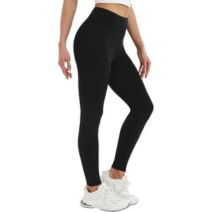 FOXA Fleece Lined Leggings Women High Waisted Tummy Control Thermal Workout Yoga Pants Winter Warm Elastic Fit - Product Image 4
