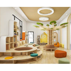 Moetry étagère en forme d'arbre personnalisée pour enfants ensemble <span class=keywords><strong>de</strong></span> meubles <span class=keywords><strong>de</strong></span> bibliothèque en bois pour garderie préscolaire Montessori - Product Image 2