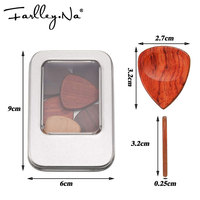 Logo personnalisé OEM 50% Boîte de médiators en bois de haute qualité pour instruments acoustiques à cordes Pièces accessoires