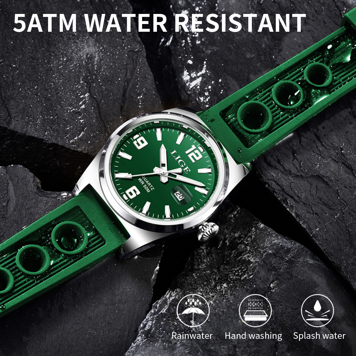 Acquista CURREN 8355 Orologio da uomo al quarzo classico da lavoro di lusso 3ATM Cassa grande impermeabile Quadrante grande luminoso in Italia a partire da 20