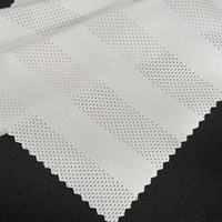 Tela de Poliéster y Spandex Reciclada, Transpirable, de Secado Rápido, con Malla Polydex Jacquard Blanca, para Sublimación, para Ropa Deportiva