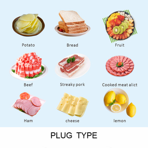 Có thể gập lại điện trắng Apple <span class=keywords><strong>Slicer</strong></span> cho sử dụng nhà có thể điều chỉnh độ dày 0-15mm bảo vệ an toàn 170mm lưỡi thép không gỉ 150W - Product Image 3