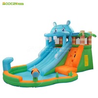 Parc gonflable, château gonflable actif, combo gonflable avec toboggan pour centre de jeux, fête amusante
