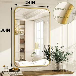 กระจกห้องน้ำ LED พร้อมไฟขนาด30X18กรอบแข็งแรงมีไฟด้านหลังและไฟด้านหน้าสำหรับเพิ่มความสว่างในห้องน้ำ - Product Image 6