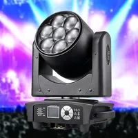 Projecteur LED Par Lotus Mini 7x40W Zoom Bee Eye RGBW DMX512 Certifié CE, Dimmable, pour Scène, Discothèque, DJ, Bar, Club, Fête, Effet Wash Beam