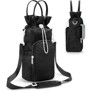 Vendita calda portatile isolato Set di bottiglie d'acqua pieghevole Multi-borsa bocca a spalla singola a tracolla accessori per bicchieri d'acqua - Product Image 1