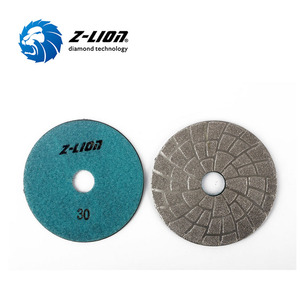 高品質<span class=keywords><strong>3</strong></span>インチフックアンドループフレキシブル真空ろう付けダイヤモンド研削研磨パッド - Product Image 1