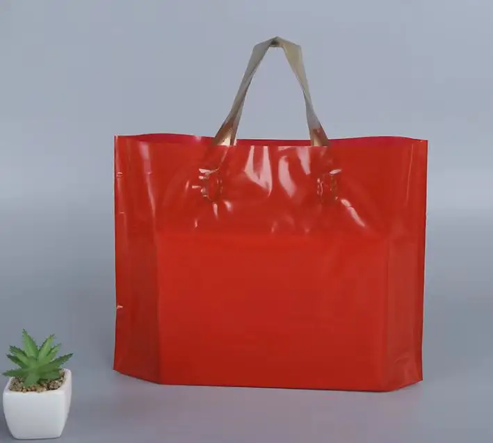 Sacchetto regalo personalizzabile con vari modelli stampati e caratteri di materiale PE indumento sacchetto di plastica