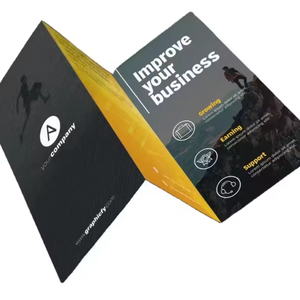 High Quality Customized Catalog Flyer Brochure Booklet Printing Low Price Company Paperboard Gold Foil Stamping Matte Art Paper