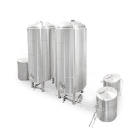 Système de refroidissement de vin et de bière Hermann 10 BBL avec composants essentiels de cuve sous pression de 5 BBL (1000 L) pour brasserie, garantie 5 ans