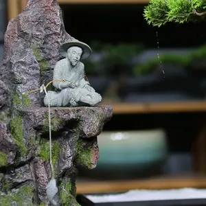 Бонсай Стайлинг финьшер человек песчаник материал высокое качество бонсай Декор рыболовная модель - Product Image 5