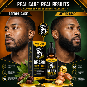 Premium Men <b>Beard</b> <b>Care</b> Improve Rough Dry <b>Beard</b> Promote Growth Nourish Hair Follicles Natural Plant Extracts Men <b>Beard</b> Growth Oil - Product Image 2