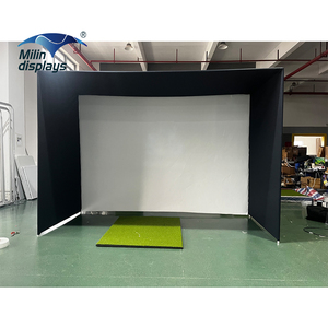 Kit complet avec cadre pour simulateurs de <span class=keywords><strong>golf</strong></span> extérieurs, écran HD résistant aux chocs, tente de simulation de <span class=keywords><strong>golf</strong></span> 10x8 pieds - Product Image 2