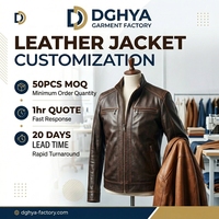 Blouson Bomber d'Hiver en Cuir Véritable DGHYA Personnalisé pour Homme, Style Urbain, Broderie Frontale, Veste Universitaire, Marque à Marque Blanche, Petite Taille