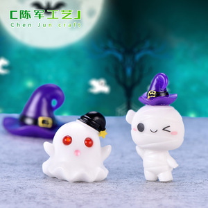 ของตกแต่งสวนขนาดเล็ก วัชพืชจิ๋ว ของประดับตกแต่งน่ารัก โคมไฟฟักทองใหม่ ผีแวมไพร์ พวงกุญแจสำหรับวันฮาโลวีน - Product Image 3