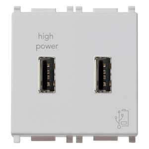 Unité d'alimentation USB 5V 2.1A 2M Argent - Product Image 1