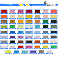 Gobricks GDS-833 Bloc de construction LDD 50746-54200 Tuile de toit inclinée 30° °   Blocs de construction compatibles 1X1X 2/3 Cheese Slope