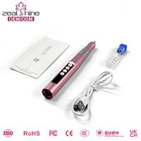 Stylo perceuse à ongles 2-en-1 en aluminium avec lampe UV intégrée, minuteur 30s/60s, léger, portable, recharge USB-C, kit de manucure sans fil