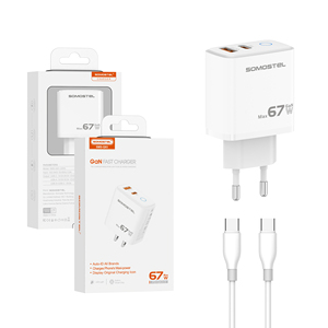 <span class=keywords><strong>Cargador</strong></span> <span class=keywords><strong>USB</strong></span> <span class=keywords><strong>C</strong></span> SOMOSTEL de 67W, <span class=keywords><strong>Cargador</strong></span> GaN de Doble Puerto para Teléfono Móvil con Luz Nocturna, Protocolo Completo PD QC3.0 para <span class=keywords><strong>iPhone</strong></span> - Product Image 2