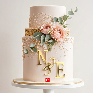 Adorno <span class=keywords><strong>de</strong></span> Pastel con <span class=keywords><strong>Iniciales</strong></span> Personalizadas, Anillo Acrílico <span class=keywords><strong>de</strong></span> 10 cm, Juego <span class=keywords><strong>de</strong></span> Letras <span class=keywords><strong>de</strong></span> 5 cm <span class=keywords><strong>para</strong></span> Decoración <span class=keywords><strong>de</strong></span> Pasteles <span class=keywords><strong>de</strong></span> Boda - Product Image 6