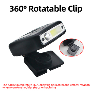 โคมไฟหนีบ LED อเนกประสงค์ พลาสติก ABS แบบพกพา ชาร์จผ่าน Type-C กันน้ำ IP55 ควบคุมด้วยระบบสัมผัส แบตเตอรี่ลิเธียมโพลิเมอร์ - Product Image 3