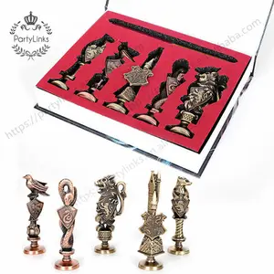 Harry Antique Vintage Hogwarts Brass Wax Sceau Wax Stamp Set harry Gift Box Packed Toy Set