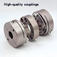 Accouplement à diaphragme en aluminium de haute précision AMT OEM, à jeu nul, connecteur d'arbre flexible à double disque pour servomoteurs 400W-750W