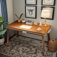 Étagère de bureau moderne à usage domestique intégrée ordinateur pour adultes bureau simple pieds en bois massif chambre à coucher bureau d'étude pour étudiants