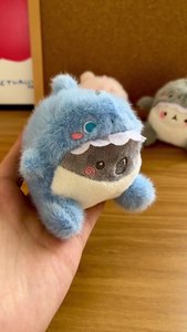 Sceau transfrontalier <span class=keywords><strong>requin</strong></span> en peluche petite <span class=keywords><strong>baleine</strong></span> porte-clés pendentif Animal marin sac poupée coton matériel en gros - Product Image 6