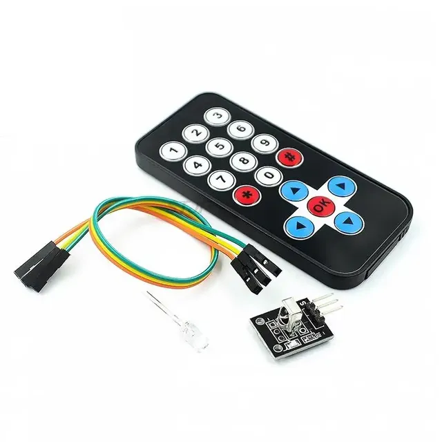 HX1838 Black Infrared IR Wireless Remote Control Module Kits DIY Kit HX1838