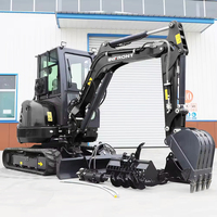 Mini-excavatrice INFRONT, utilisation facile, 1,8 tonne, mini-excavatrice compacte, Euro 5, entièrement hydraulique