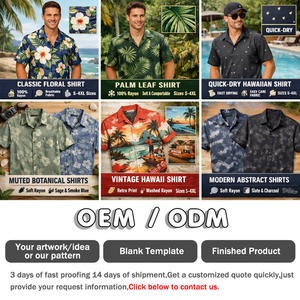 <strong>UK</strong> Summer <strong>Hawaiian</strong> Floral <strong>Shirt</strong> <strong>Custom</strong> Aloha <strong>Shirt</strong> for Brands - Product Image 4