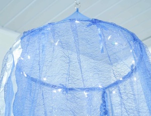 Lit de princesse bleu magique avec baldaquin, lumières féériques, <span class=keywords><strong>moustiquaire</strong></span> pliable en forme de dôme pour chambre d'enfant, camping en plein air, teepee pour tout-petits - Product Image 6